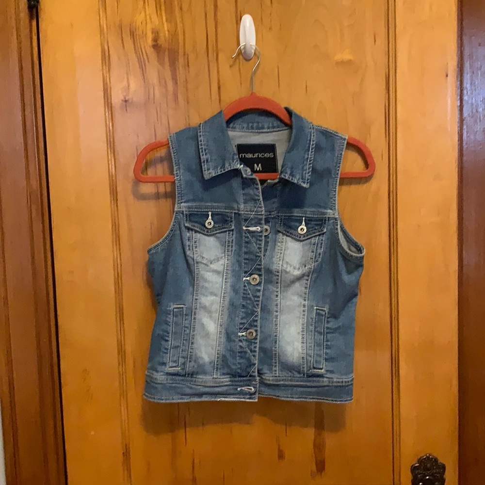 Sleeveless Denim Jean Jacket